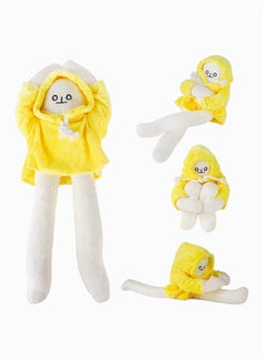 SYOSI Banana Plush Man Toy, SYOSI Banana Weird Plushies with Magnets Changeable Pose Funny Cute Banana Doll Stuffed Decompression Perfect for Boys Girls Birthday 15Inch  - Image 1