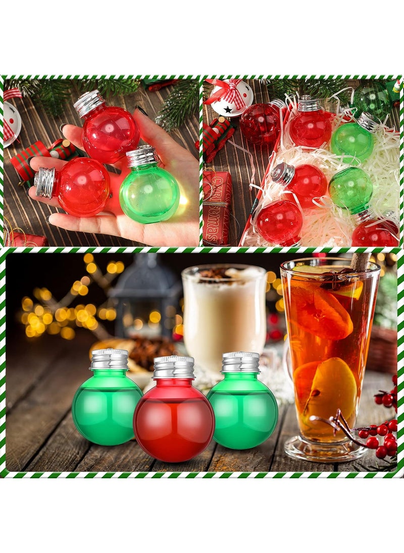 Nuenen Nuenen 12 Pieces Christmas Clear Plastic Ornaments Balls Christmas Fillable Tree Ornaments Plastic Hanging Decoration Pendant Ball for Home Holiday Decor  - Image 4