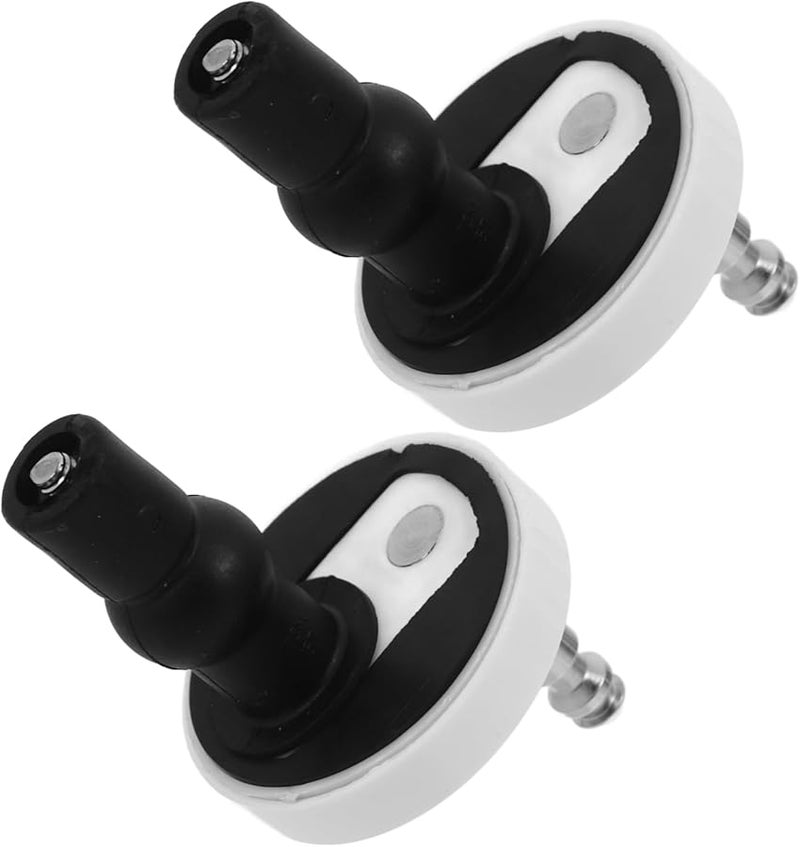 مجموعة استبدال مقعد المرحاض العالمية 2 قطعة مسامير بلاستيكية مفصلات وسادات سهلة التركيب - Image 2