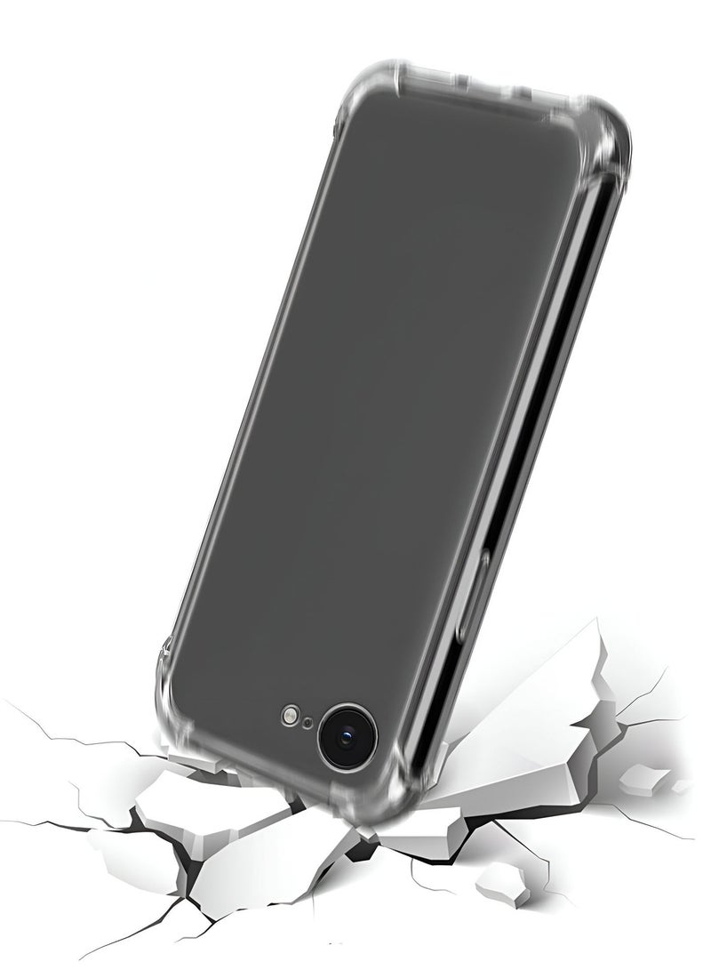 Wtech Apple iPhone 16e 5G 2025 TPU Bumper Corners with Hard PC Case Cover - Clear - Image 3