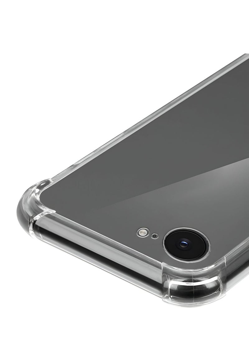 Wtech Apple iPhone 16e 5G 2025 TPU Bumper Corners with Hard PC Case Cover - Clear - Image 4