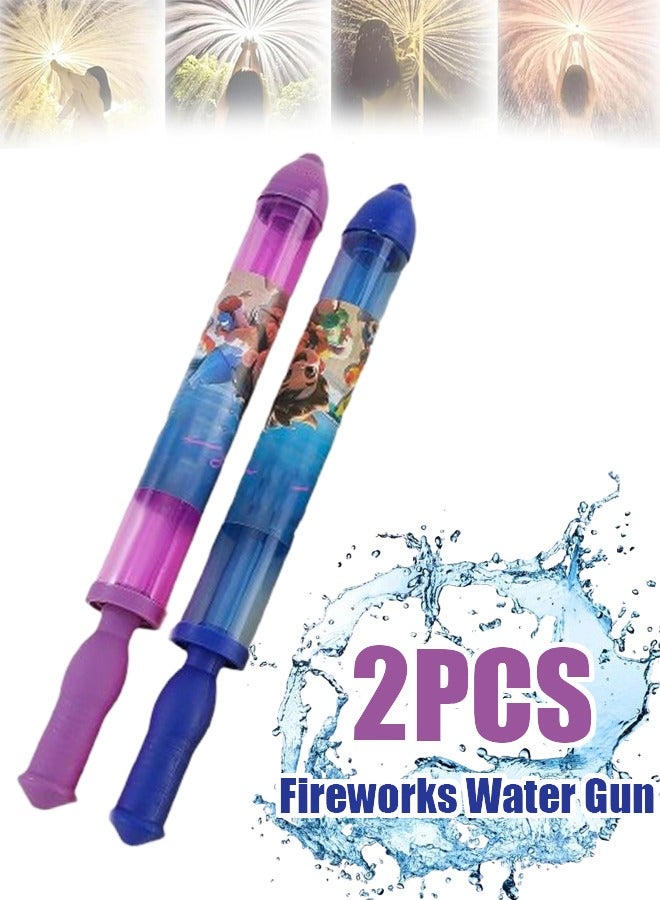 TAPIT Water Gun for Kids 2Pcs Water Blaster Water Soaker Summer Swimming Pool Water Squirter Shooter Outdoor Beach Garden Water Fighting Toys (Blue Purple) - Image 1