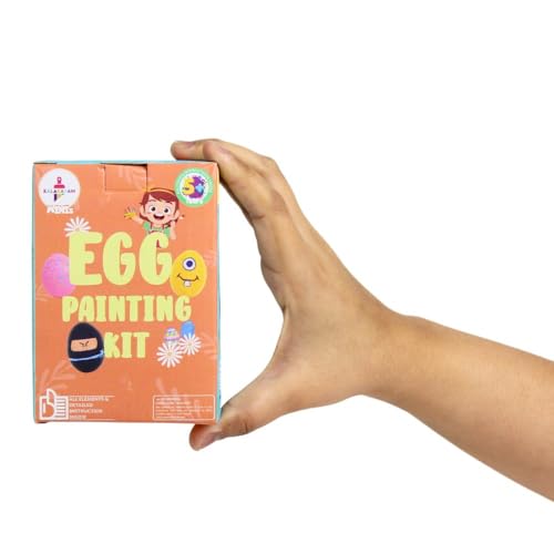 Kalakaram Mini DIY Egg Painting Craft Kit | DIY On The Go | Perfect For Gifting | Birthday Gifting | Return Gift For Parties | Kids Aged 4,5,6,7, Multicolour - Image 3