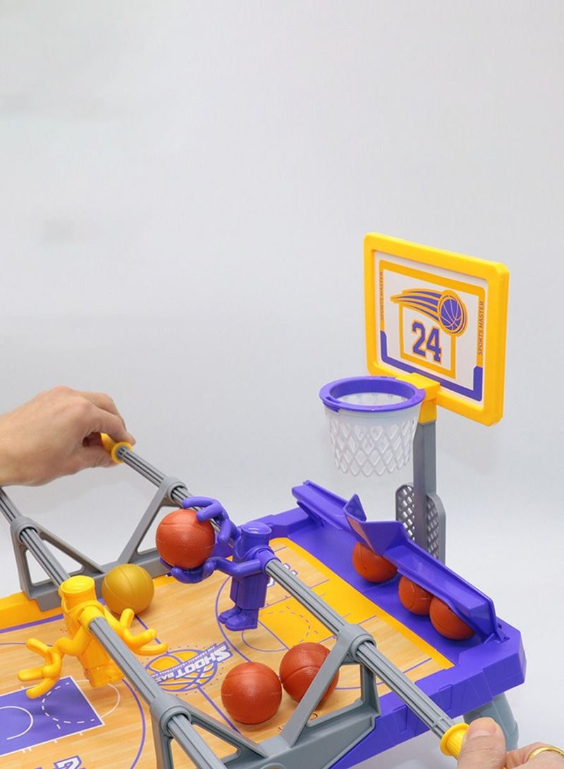 QUTOOB 2 Player Tabletop Basketball Game Foosball Table Game, Ideal For Adults Family Friends Couples and Kids - Sports Board Game For Office, Home, Gym, Schools and More, Best Gift Idea Boys, Girls - Image 2