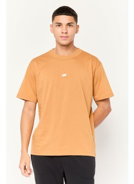 New Balance Men Relaxed Fit Short Sleeve Outdoor T-Shirt, Brown  - Image 1