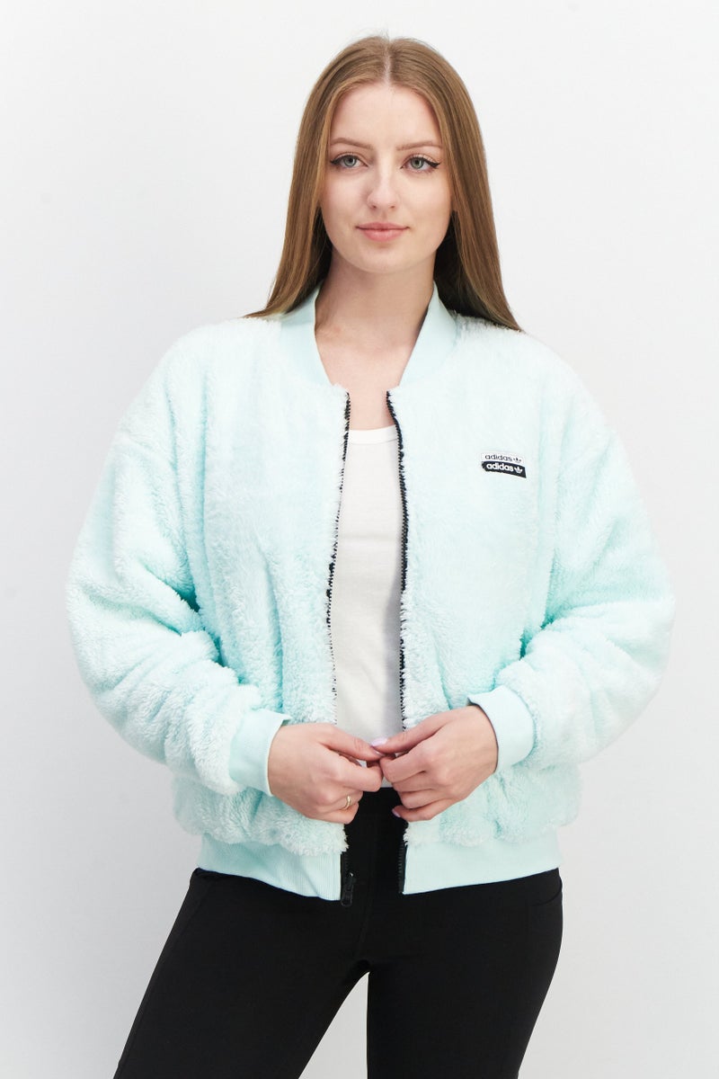 adidas Originals Women Sportswear Fit Brand Logo Bomber Jacket, Mint  - Image 1