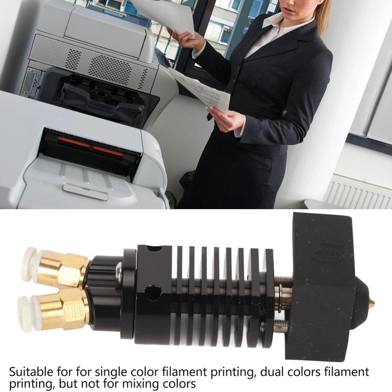Metal Hotend 3D Printer Extruder 0.4mm Nozzle - Dual Filament Switch - Ender CR Series - Image 3
