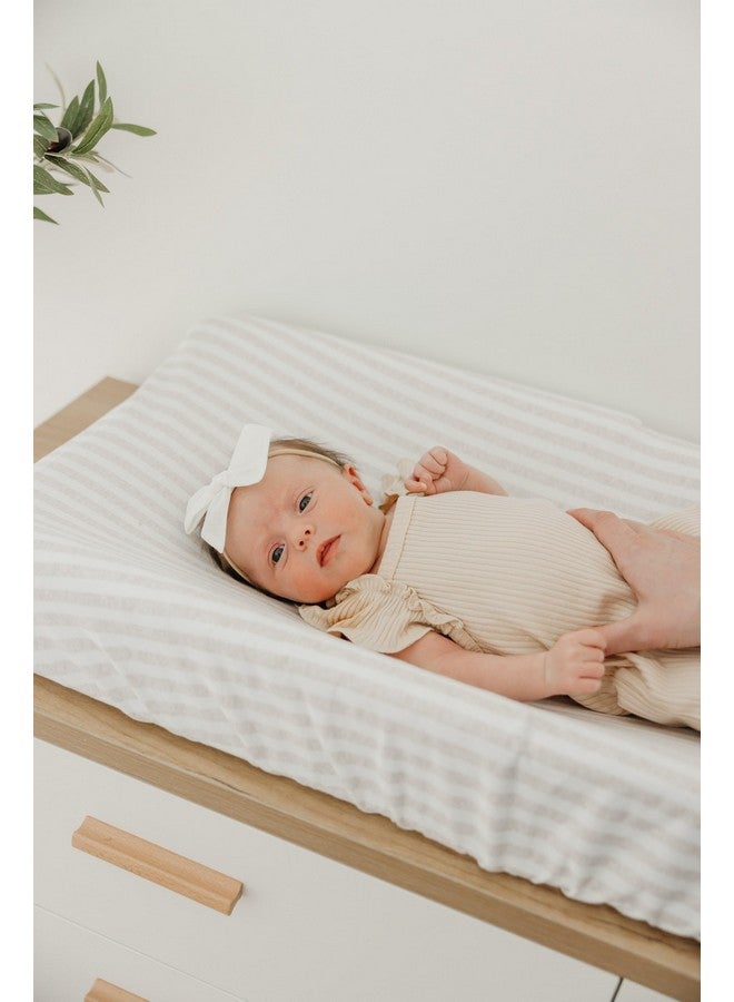 Copper Pearl Premium Knit Changing Pad Cover : Soft, Stylish, and Universal Fit for All Standard Diaper Changing Pads, Trendy Design Changing Pad Covers, Coastal - Image 5