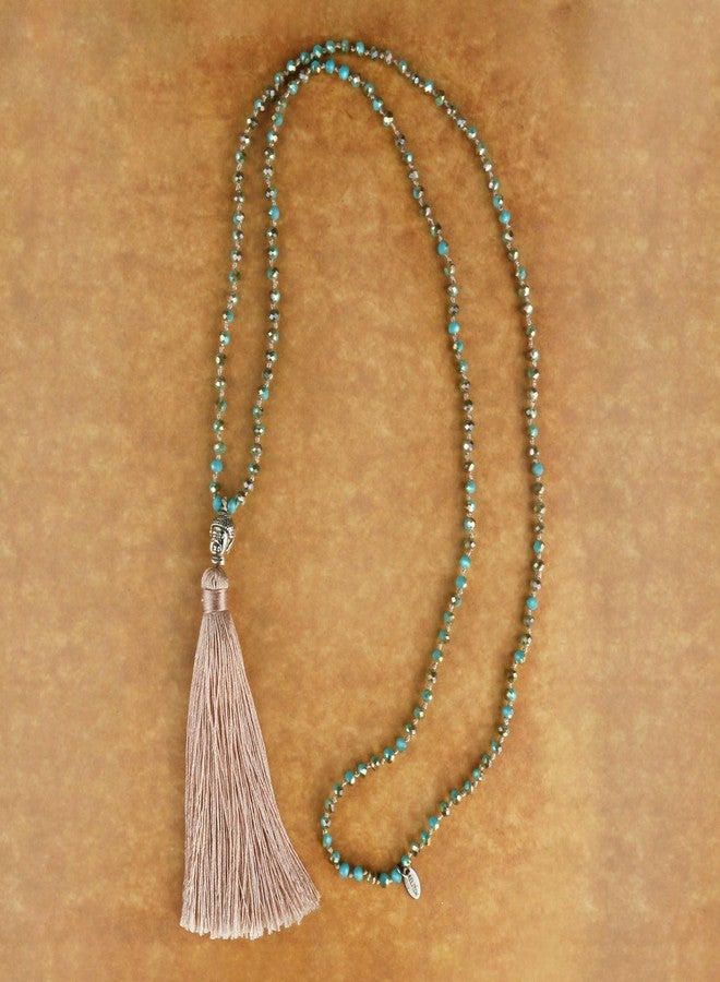 KELITCH Tassel Necklace Buddha Pendant Crystal Necklace Handmade Women Jewelry - Image 3