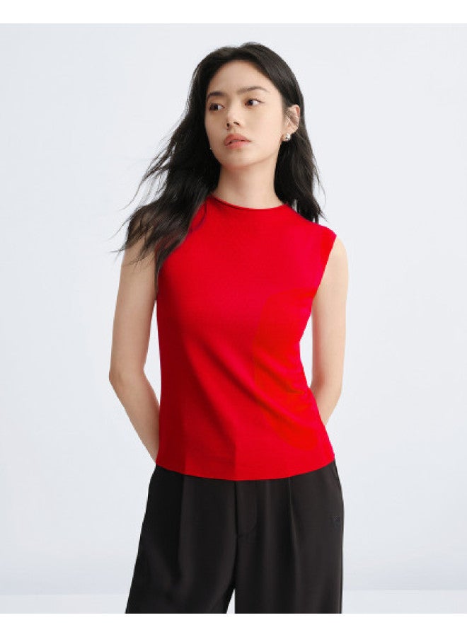 Waxbird Spring And Autumn Commuting Slim Semi-high Neck Women's Knitted Top - Image 1
