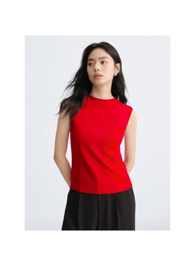 Waxbird Spring And Autumn Commuting Slim Semi-high Neck Women's Knitted Top - Image 2