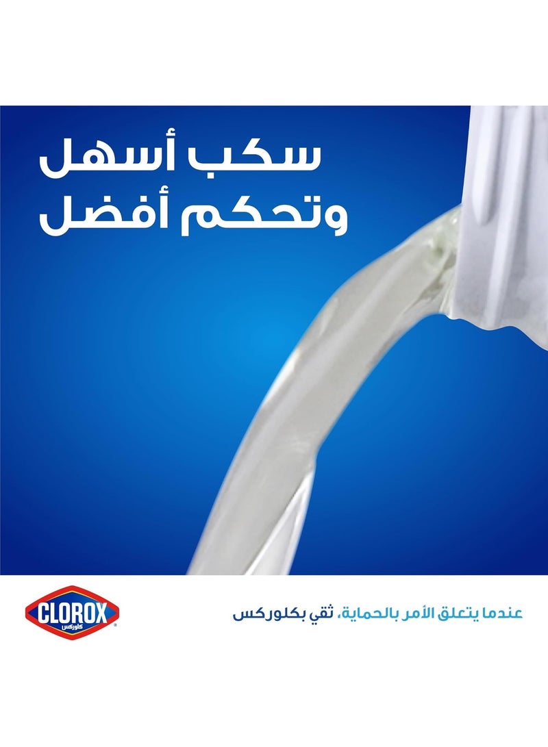 Clorox Platinum Liquid Bleach 3.78L, Kills 99.9% of Viruses and Bacteria, No-Splash Formula, Stronger Cleaning Power, Easy To Pour And Control - Image 5