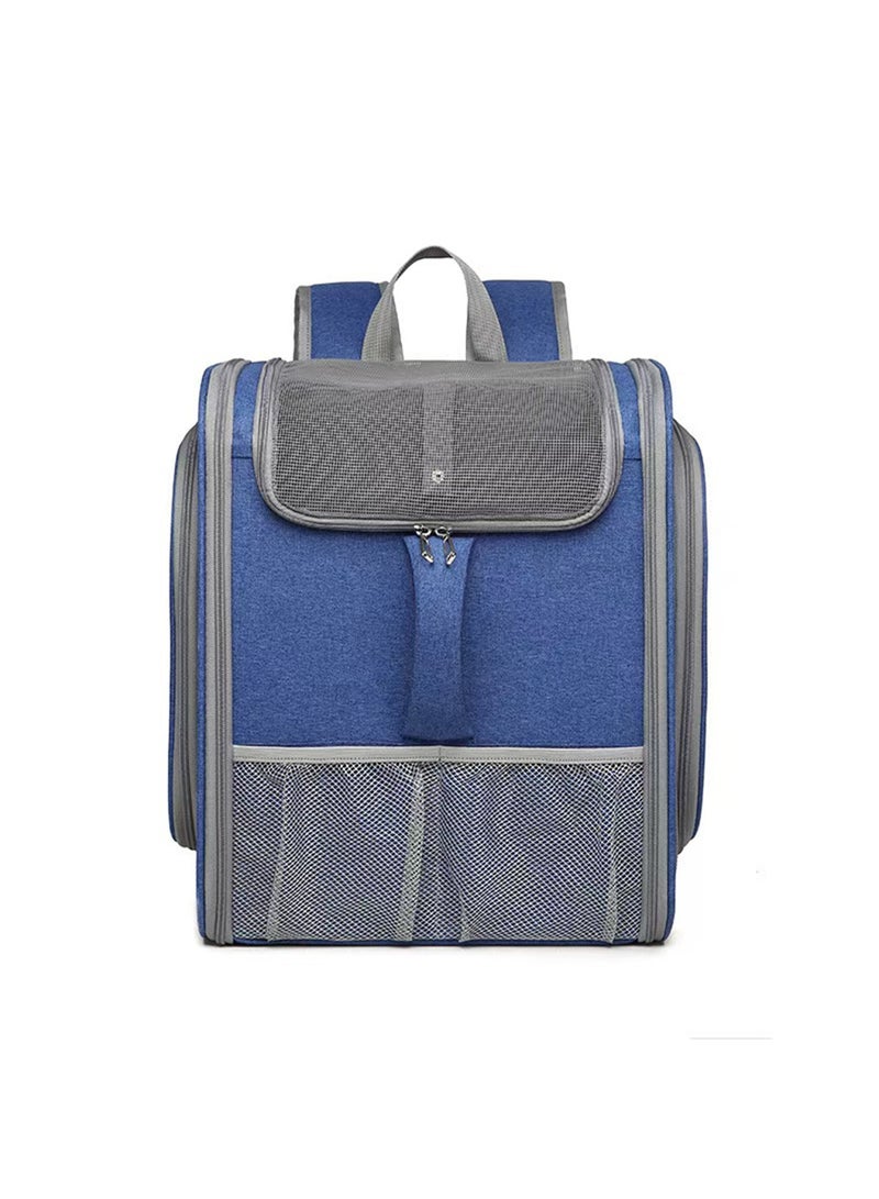 LIMOS Pet Backpack Cat Carrier Extra Large Expandable Airline Approved Dog Carrier for Small Dogs and Cats  - Image 2