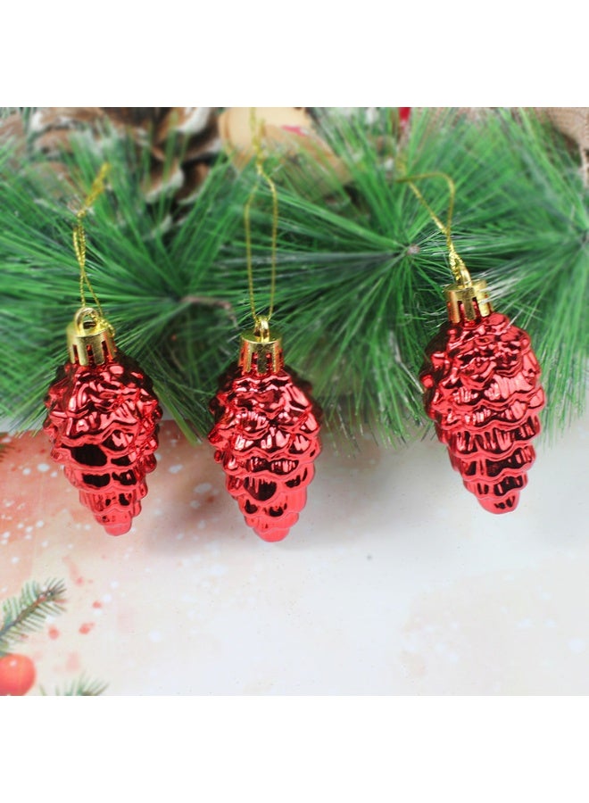 Madhoor زينة عيد الميلاد حمراء 6 سم 12 قطعة - Image 2