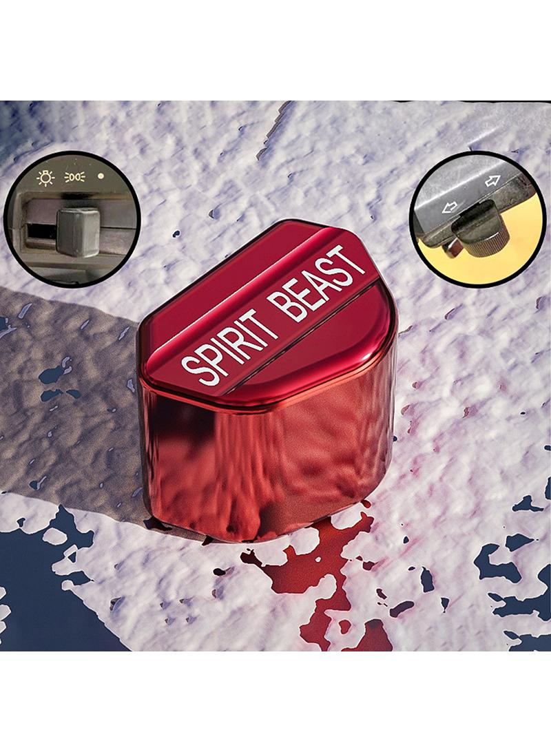 Red Motorcycle Switch on Aluminum Alloy Shell with Screw Hexagon Key Set Motor Turn Signal Switch Upgrade Removable Keycap