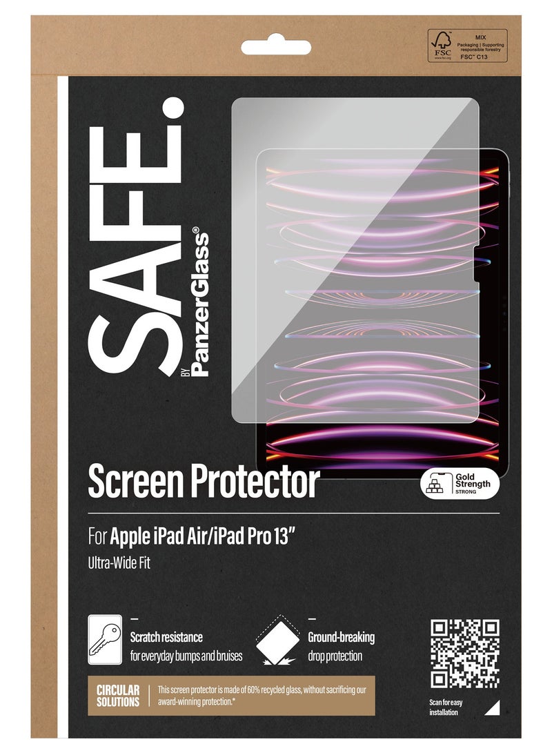 PanzerGlass واقي شاشة آمن من PanzerGlass® لجهاز iPad Pro مقاس 13 بوصة | iPad Air | ملائم للغاية - Image 3