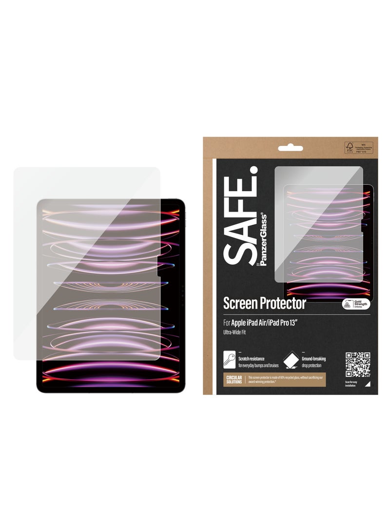 PanzerGlass واقي شاشة آمن من PanzerGlass® لجهاز iPad Pro مقاس 13 بوصة | iPad Air | ملائم للغاية - Image 1