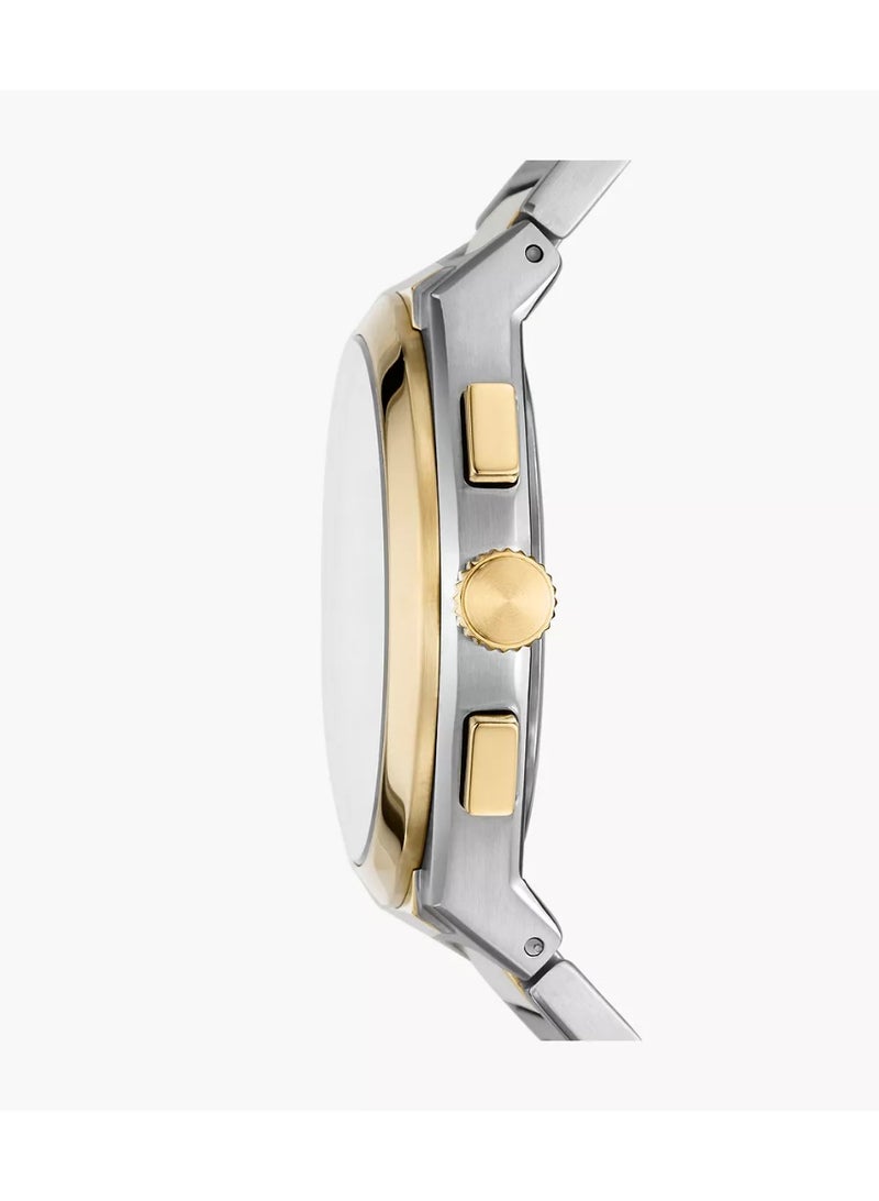 FOSSIL Men Fossil Everett Chronograph Two-Tone Stainless Steel Watch – FS5796 - Image 3