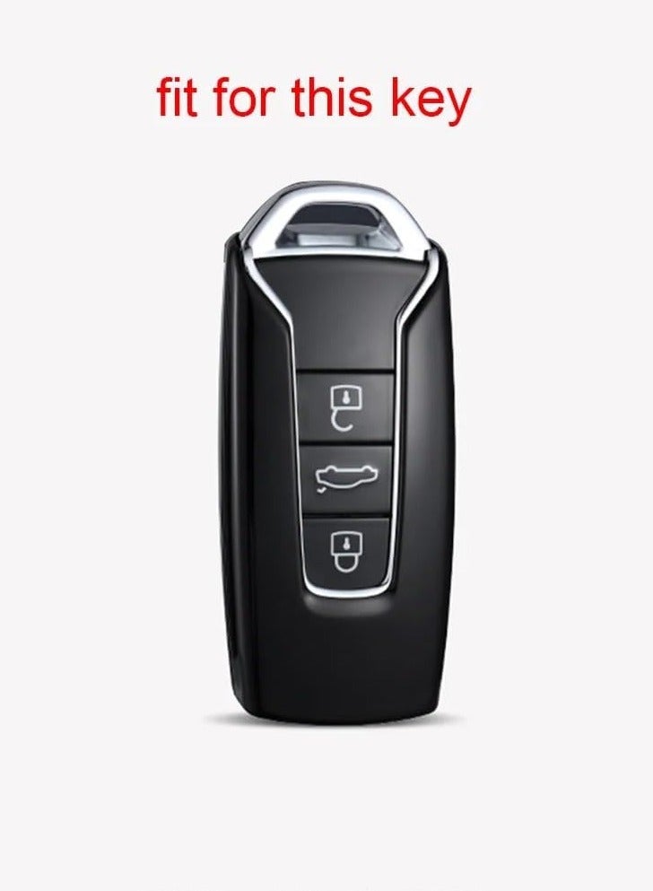 SOLDOUT 3 Button Silicone Key Fob Car Key Bag Holder Key Cover Case Compatible with Volkswagen VW Touareg  - Image 5