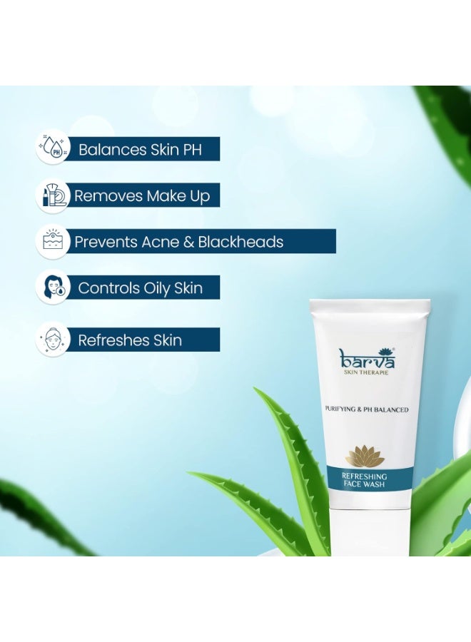 Barva Anti Acne Special Combo Kit | Face Wash 50ml, Face Scrub 50ml, Skin Nectar Anti Ageing Cream 50ml & Acne Spot Cream 10ml | Complete Skincare Routine | Suits All Skin Types - Image 3