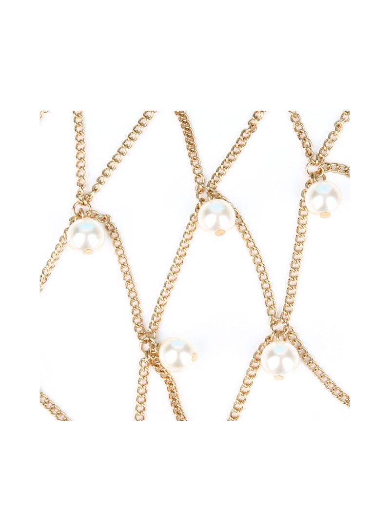 Excefore Cosplay Veil Headwear Mask Chain Costume Crystal Head Rave Outfit Indian Jewelry - Image 5