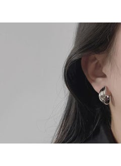 نيبمينينت New Mosquito Incense Plate Ring Earrings French Ear Clip Without Holes Elegant Simple Fashion Internet Celebrity 