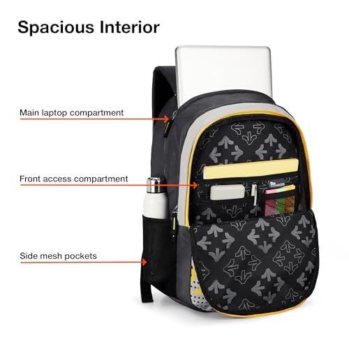 Nasher Miles Pulse Backpack for Men & Women |3 Compartment/Casual/College Bag | Grey, 45L - Image 4