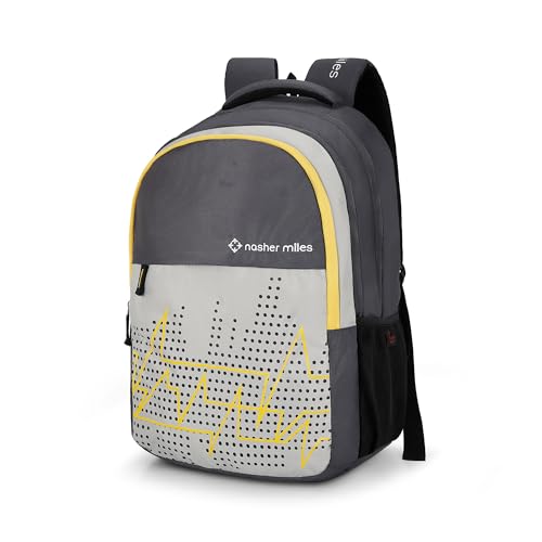 Nasher Miles Pulse Backpack for Men & Women |3 Compartment/Casual/College Bag | Grey, 45L - Image 1