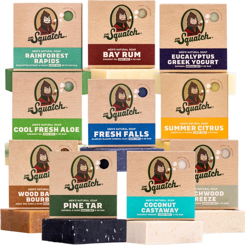Dr. Squatch Men's Natural Soap Gift Set (10 Bars) - Image 1