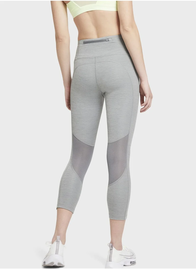 Nike Mid-Rise Crop Running Leggings