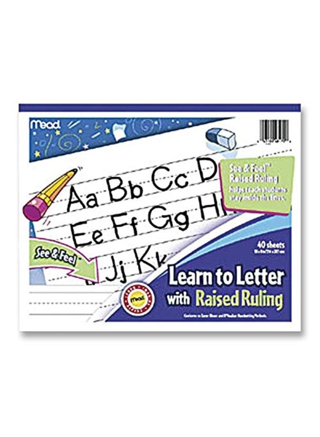 Mead Learn To Letter Writing Book Printed Book, White - Image 3