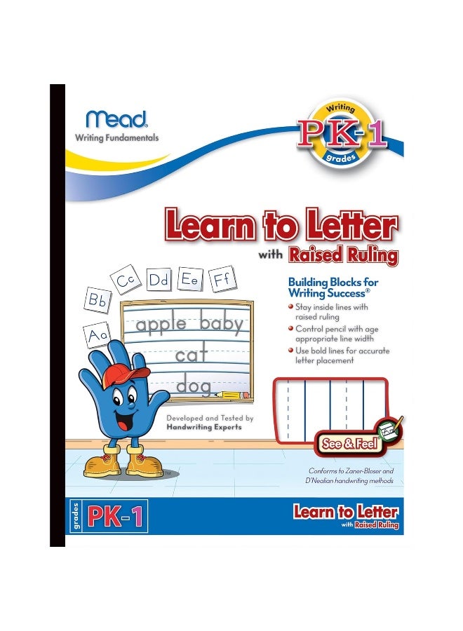 Mead Learn To Letter Writing Book Printed Book, White - Image 1