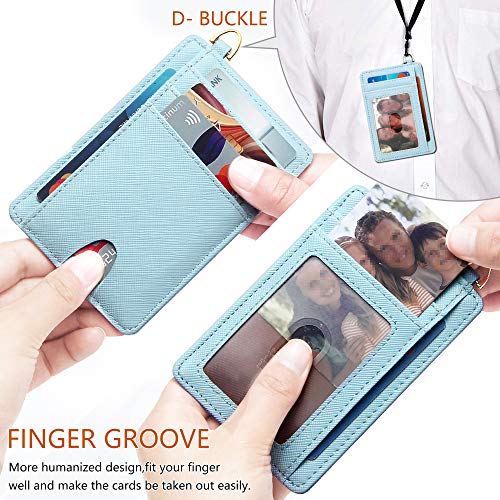 GEEAD Slim Minimalist Front Pocket RFID Blocking Card Holder Wallets for Men & Women - Image 5