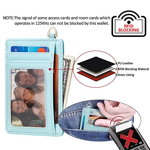 GEEAD Slim Minimalist Front Pocket RFID Blocking Card Holder Wallets for Men & Women - Image 4
