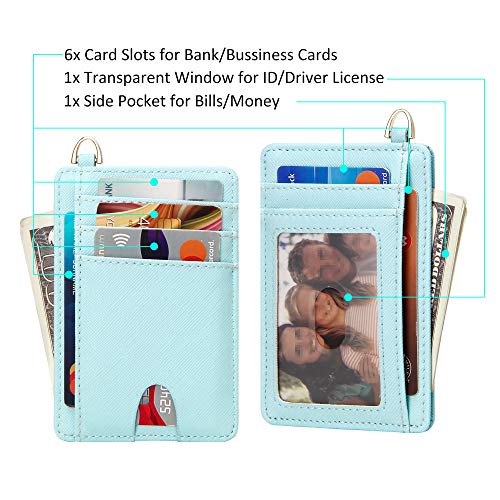 GEEAD Slim Minimalist Front Pocket RFID Blocking Card Holder Wallets for Men & Women - Image 3