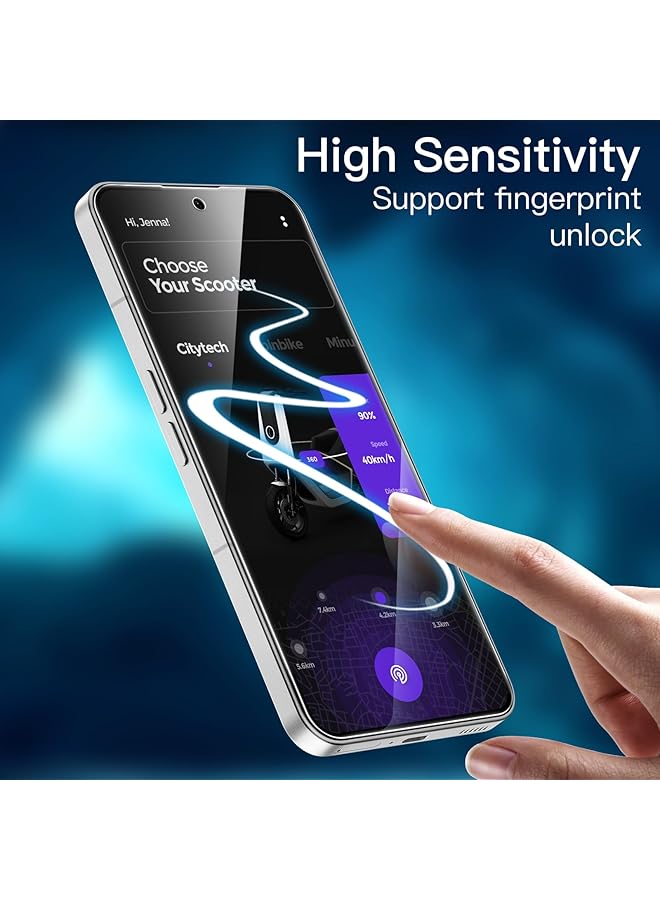 Jetech Screen Protector For Nothing Phone 2 6.7 Inch 9H Tempered Glass Film Anti Scratch Hd Clear 3 Pack - Image 4