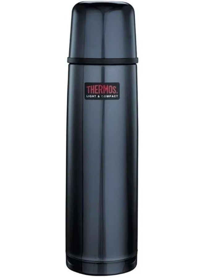 THERMOS ترمس ستانلس ستيل معزول بالفراغ بلون أزرق منتصف الليل 350 مل - Image 1