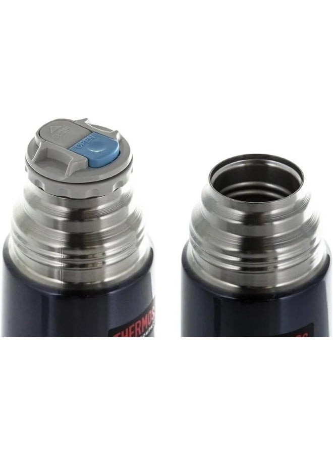 THERMOS ترمس ستانلس ستيل معزول بالفراغ بلون أزرق منتصف الليل 350 مل - Image 3