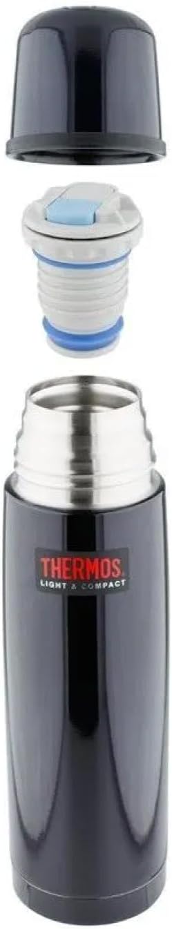 THERMOS STAINLESS STEEL VACUUM INSULATED MIDNIGHT BLUE FLASK 350 ML - Image 2