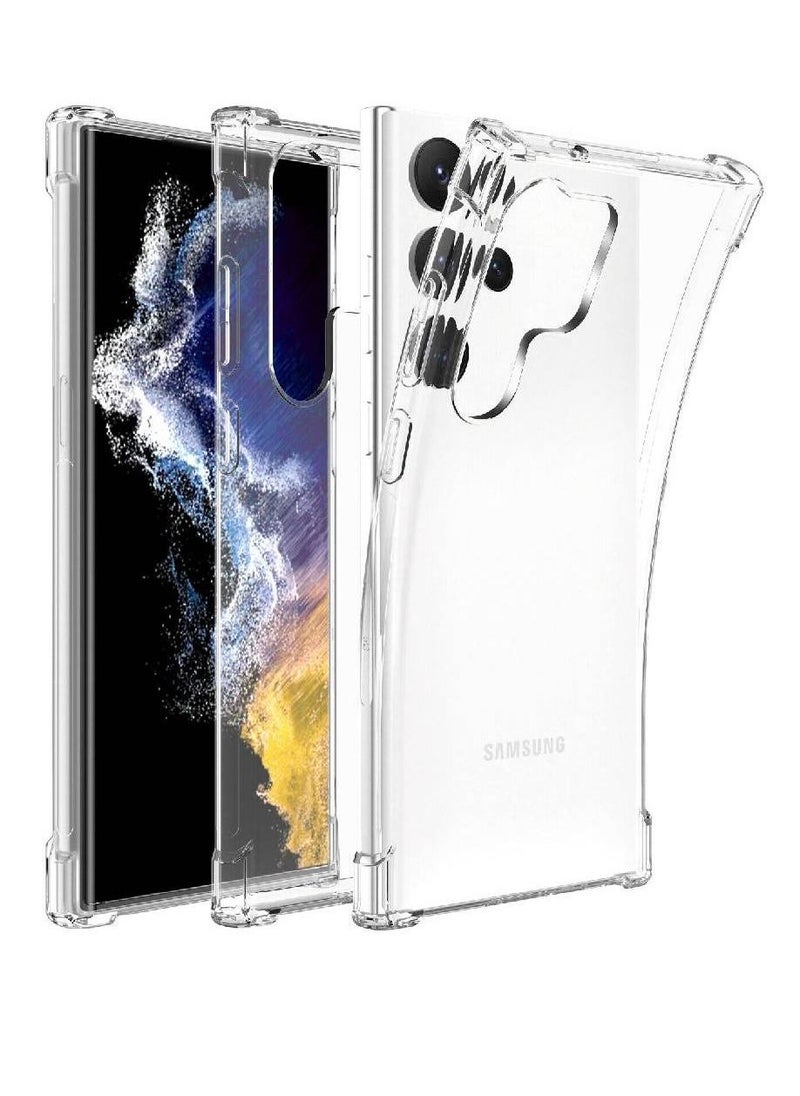 Raxoom Protective Shockproof Slim Soft Case Cover For Samsung Galaxy S23 Ultra Clear - Image 1