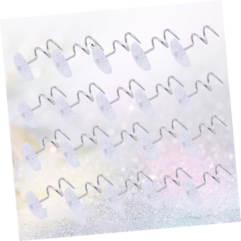 60 Pcs Transparent Twisted Upholstery Pins For Bed Skirt Fixing And Furniture Stability - Image 4