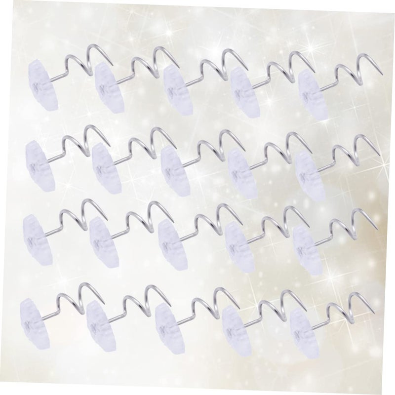60 Pcs Transparent Twisted Upholstery Pins For Bed Skirt Fixing And Furniture Stability - Image 3