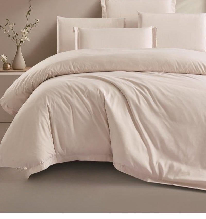 Brides Double bed sheet set, 7 pieces, plain, microfiber - Image 1
