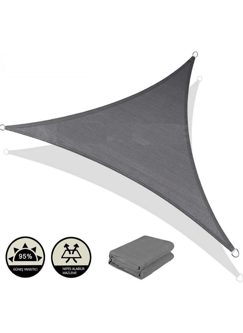 Pamukkale Branda - Pamukkale Canvas Triangle Canopy Awning Net 3.6 x 3.6 x 3.6 - Image 1