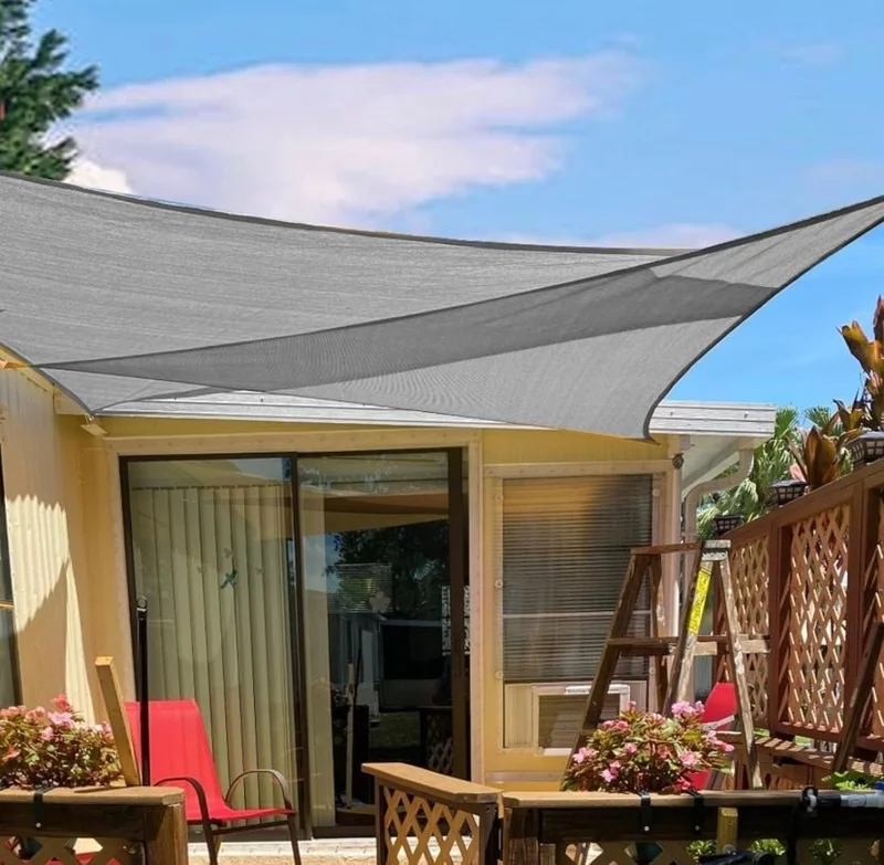 باموكالي برندا Pamukkale Canvas Triangle Canopy Awning Net 3.6 x 3.6 x 3.6
