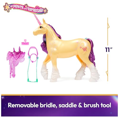 Unicorn Academy أكاديمية اليونيكورن قوة الصداقة هدايا عيد الفصح فكرة دمى ألعاب اليونيكورن للفتيات تشمل سرج وbridle شفاف 11 - Image 5