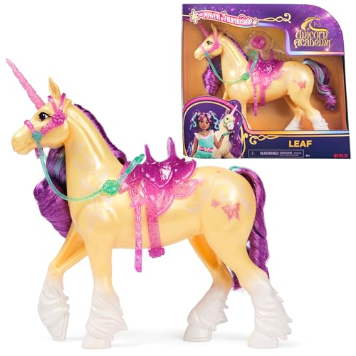 Unicorn Academy أكاديمية اليونيكورن قوة الصداقة هدايا عيد الفصح فكرة دمى ألعاب اليونيكورن للفتيات تشمل سرج وbridle شفاف 11 - Image 1