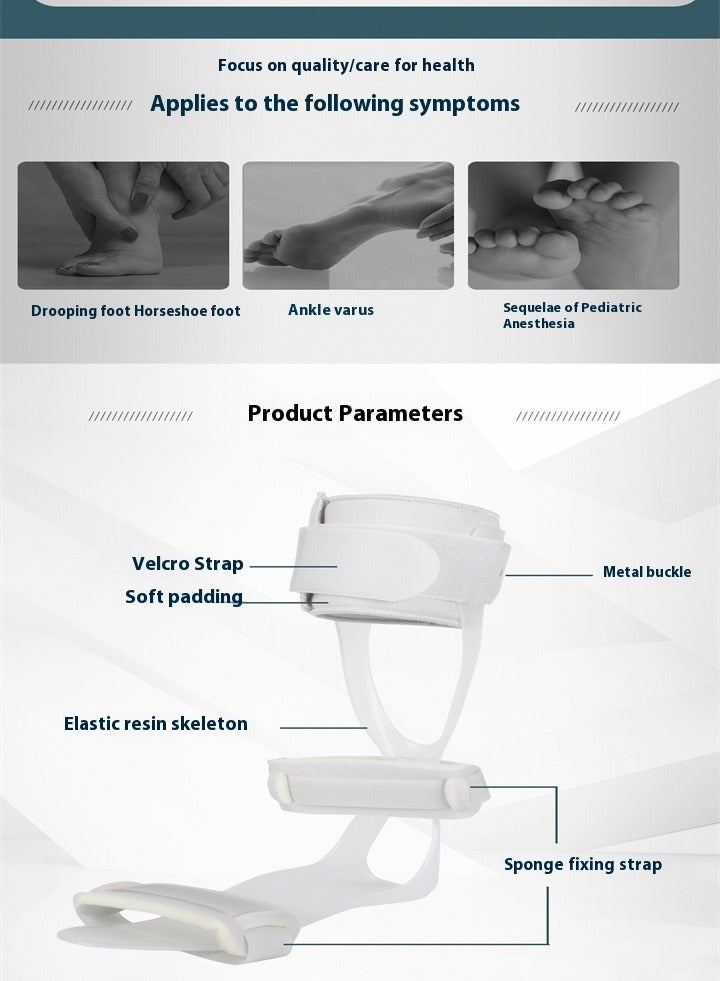 Foot drop support, lightweight design ankle foot orthosis, for hemiplegia shoes, walking foot stabilizer, pressure relief, unisex, provide comfortable support - Image 5