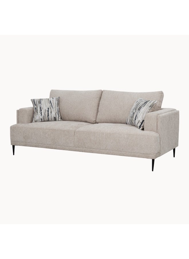 Home Box - Panora 3-Seater Fabric Sofa with 2 Cushions - Image 1