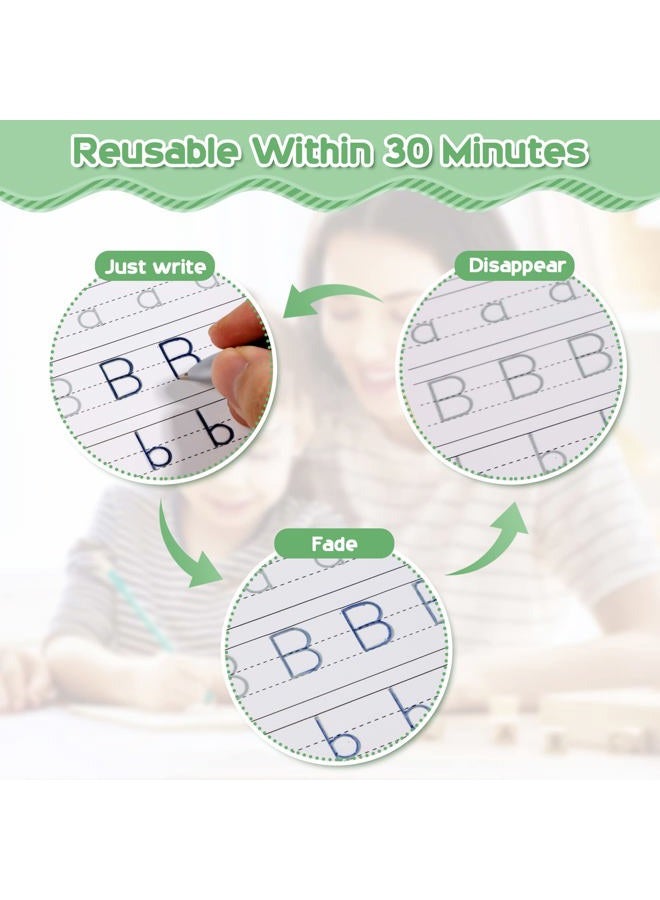 ASIGN Magic Ink Copybooks for Kids Reusable Handwriting Workbooks for Preschools Grooves Template Design and Handwriting Aid - Image 5